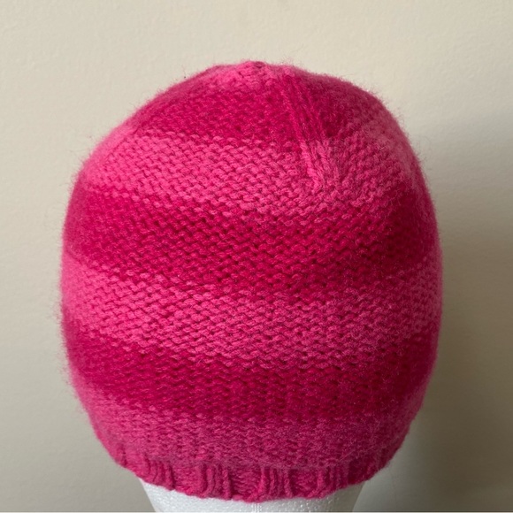 Lululemon woman’s Pink Wool striped beanie toque hat - Picture 4 of 5